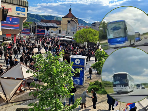 Na Dodikov miting u Banjaluci stižu autobusi i iz Srbije