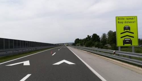 Na hrvatskim autocestama novi znakovi, razmak između vozila 70 m