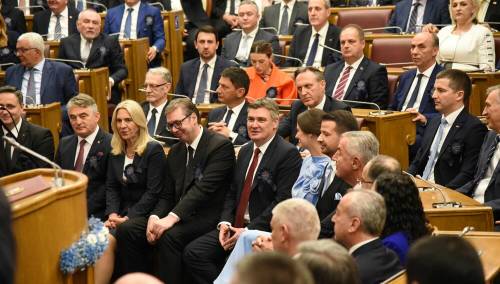 Na inauguraciji Milatovića: Komšić, Bećirović, Milanović, Vučić, Escobar ...