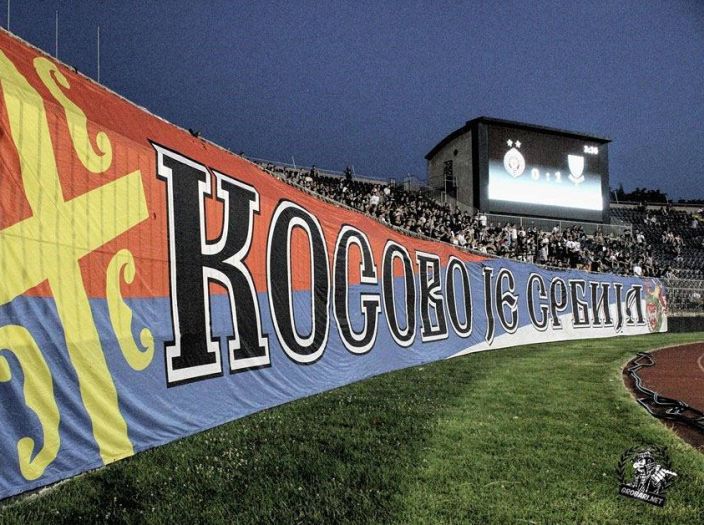 Na Kosovu bijesni zbog sinoćnje koreografije navijača Partizana