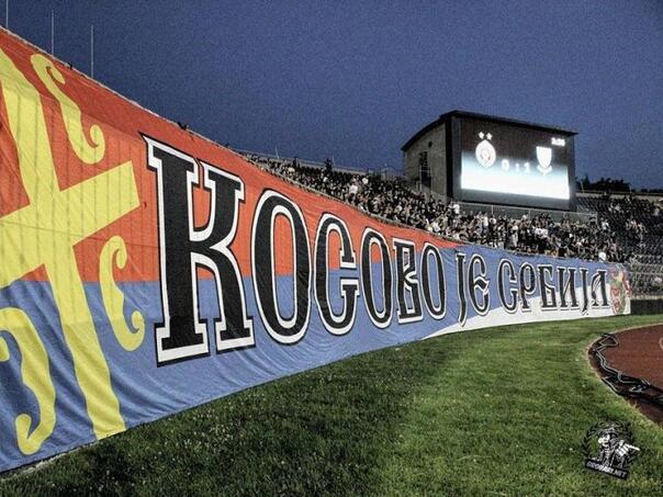 Na Kosovu bijesni zbog sinoćnje koreografije navijača Partizana