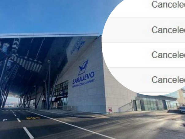 Na Međunarodnom aerodromu Sarajevo zbog smoga otkazani svi letovi