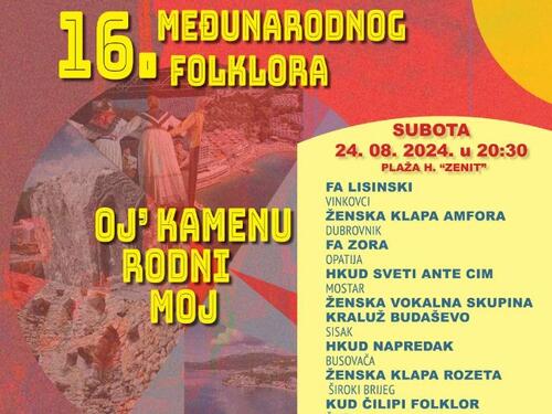 Na Neumskom ljetu Smotra međunarodnog folklora 'Oj kamenu rodni moj'