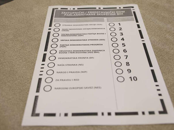 Na novim glasačkim listićima neće biti imena kandidata