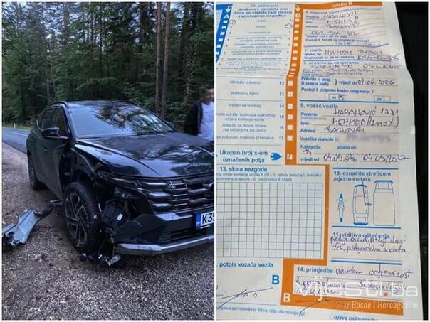 Načelnik Banovića napravio udes, policija insistirala da se "strane dogovore"!