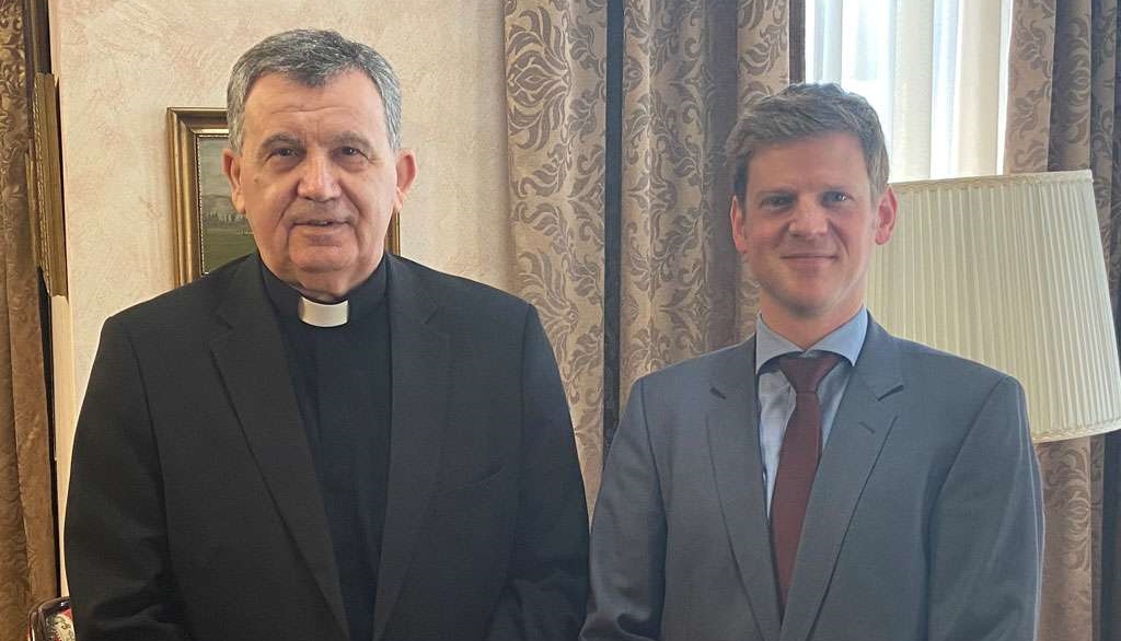 Nadbiskup Vukšić primio šefa misije diplomatskog ureda Belgije u BiH
