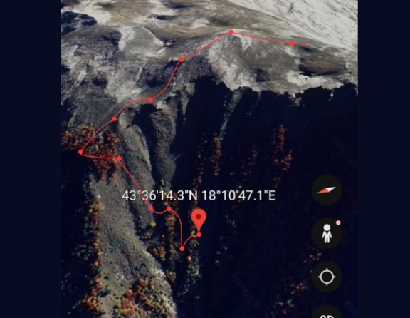 Nadljudski napori: Pogledajte rutu kojom je GSS izvlačio tijelo planinara