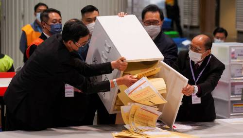 Nadmoćna pobjeda propekinških kandidata na izborima u Hong Kongu