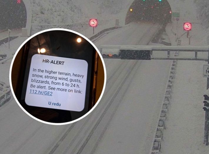 Nagla promjene vremena: Snijeg stigao u Hrvatsku