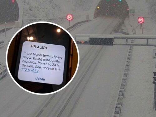 Nagla promjena vremena: Snijeg stigao u Hrvatsku