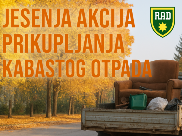 Najavljena jesenja akcija odvoza kabastog otpada u Kantonu Sarajevo