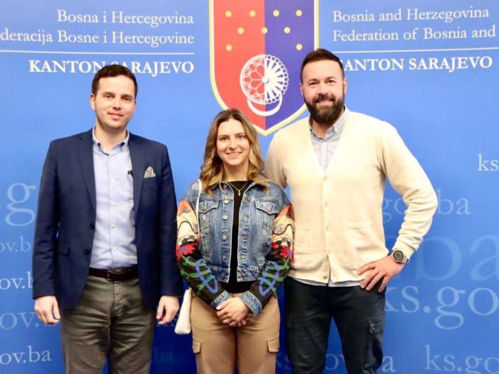 Najbolja bh. skijašica Elvedina Muzaferija na prijemu kod Uka i Magode