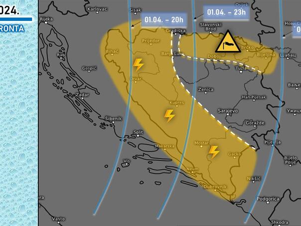 Najjači vjetar večeras očekuje Posavinu i Semberiju, udari i do 80 km/h