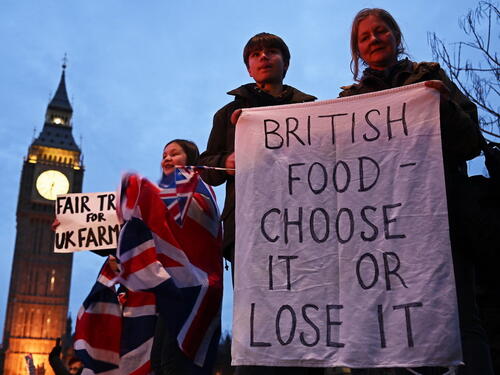 Najveći protest poljoprivrednika u Britaniji: Vlada ne pomaže dovoljno proizvodnju hrane