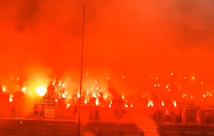 Nakon veličanstvenog vatrometa Manijaci se okupili na Grbavici