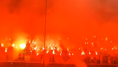 Nakon veličanstvenog vatrometa Manijaci se okupili na Grbavici