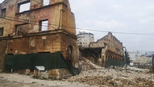 Naložena djelimična demontaža urušenih zidnih struktura na Marijin-Dvoru