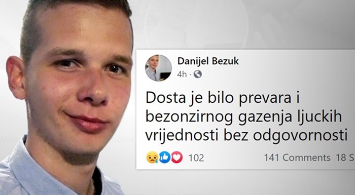 Napadač u Zagrebu bio 22-godišnjak, prije samoubistva ostavio poruku na FB