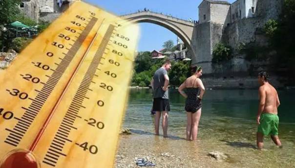 Narandžasto upozorenje za BiH: Temperature preko 40 stepeni