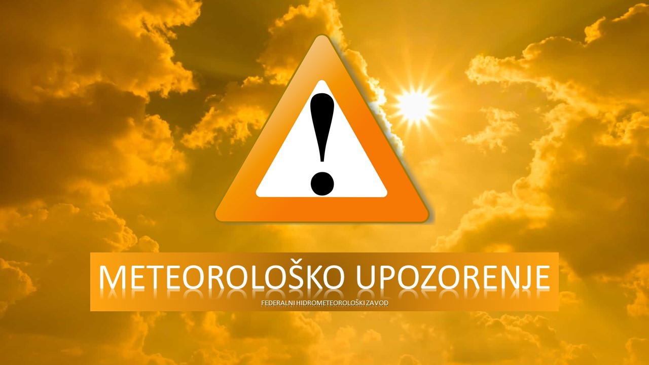 Narandžasto upozorenje za veći dio BiH, temperature do 40 stepeni