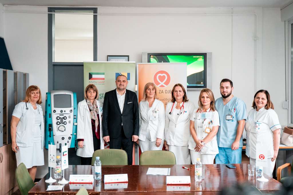 Narod Države Kuvajt donacijom aparata za akutnu hemodijalizu podržao liječenje djece u BiH