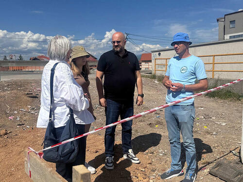 Nastavljena izgradnja važne saobraćajnice u Sarajevu, Šteta obišao radove