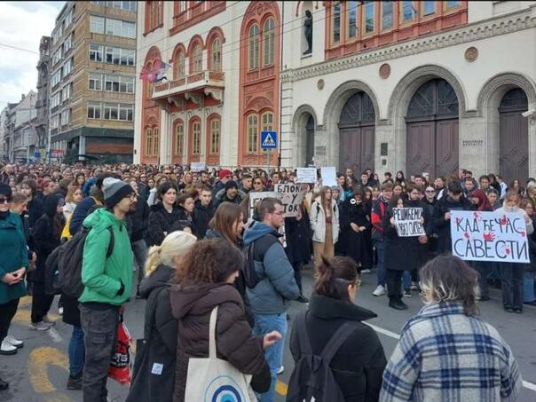 Nastavljene studentske blokade: U Beogradu odana i počast ubijenima na Cetinju i u Arilju
