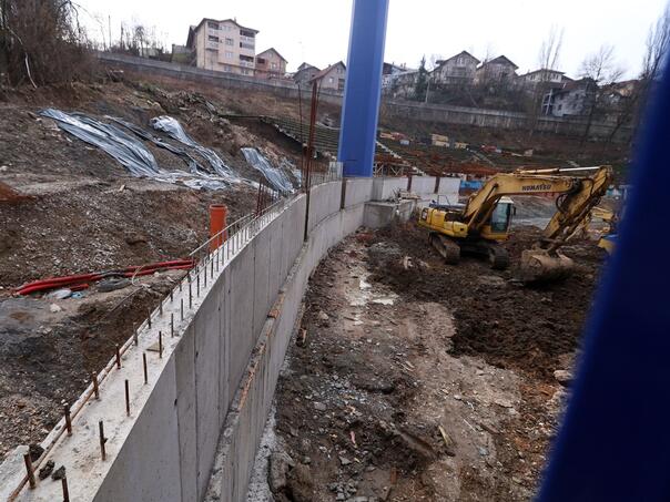 Nastavljeni radovi na južnoj tribini stadiona Grbavica