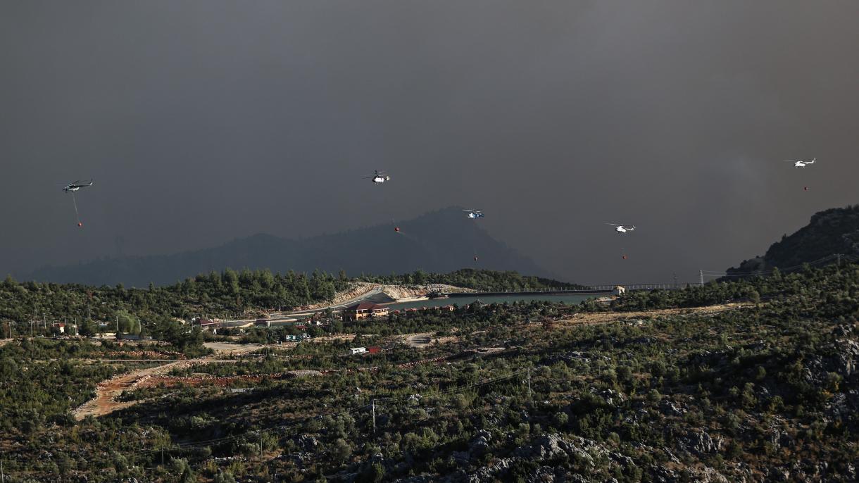 Nastavljeno gašenje požara u nekoliko distrikta u provinciji Mugla