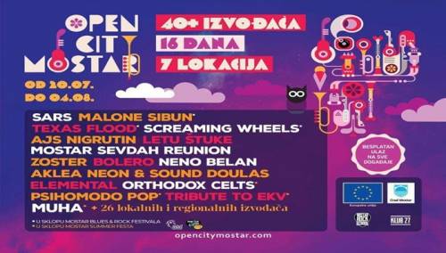 Nastupom Mostar Rock School i benda SARS večeras počinje Open City Mostar
