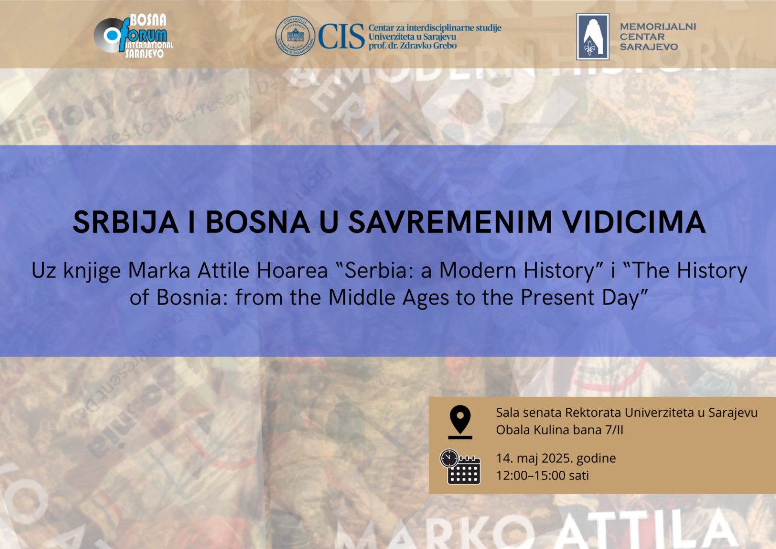 Naučni simpozij 'Srbija i Bosna u savremenim vidicima' sutra u Sarajevu