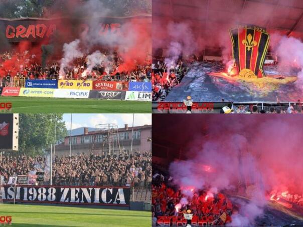 Navijači Čelika u spektakularnoj atmosferi svoj tim ispratili u elitu