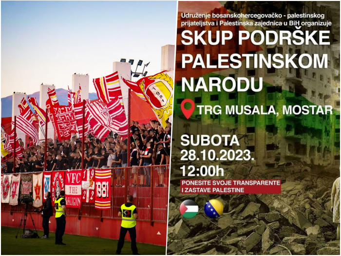 Navijači Veleža potvrdili dolazak na skup podrške Palestini