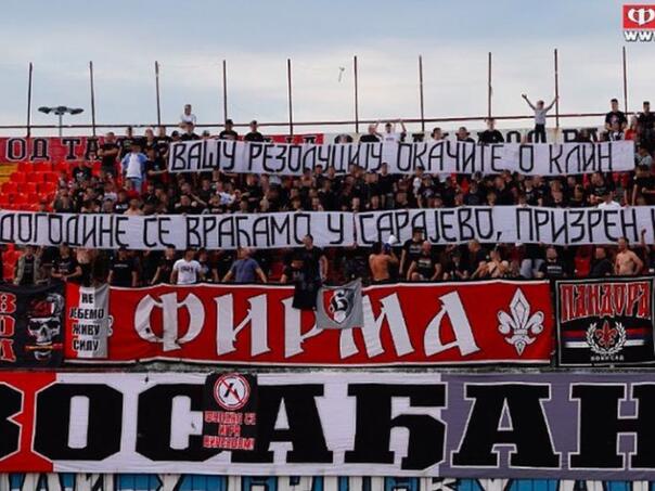 Navijači Vojvodine podigli sramotnu parolu: 'Dogodine u Sarajevu...'