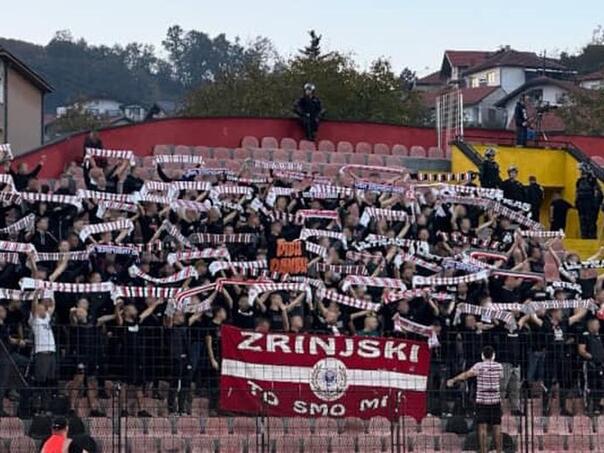 Navijači Zrinjskog skandirali zločincu Praljku, sudija nije prekinuo meč