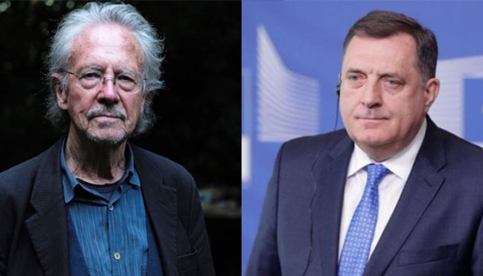Negator genocida Peter Handke sutra u RS s Dodikom