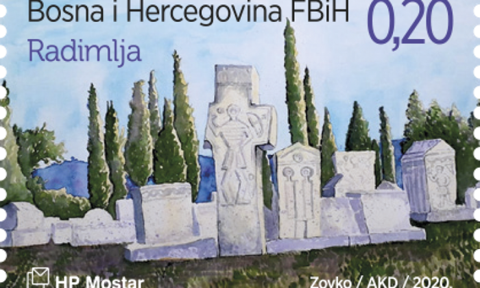 Nekropola stećaka Radimlja na markama HP Mostar