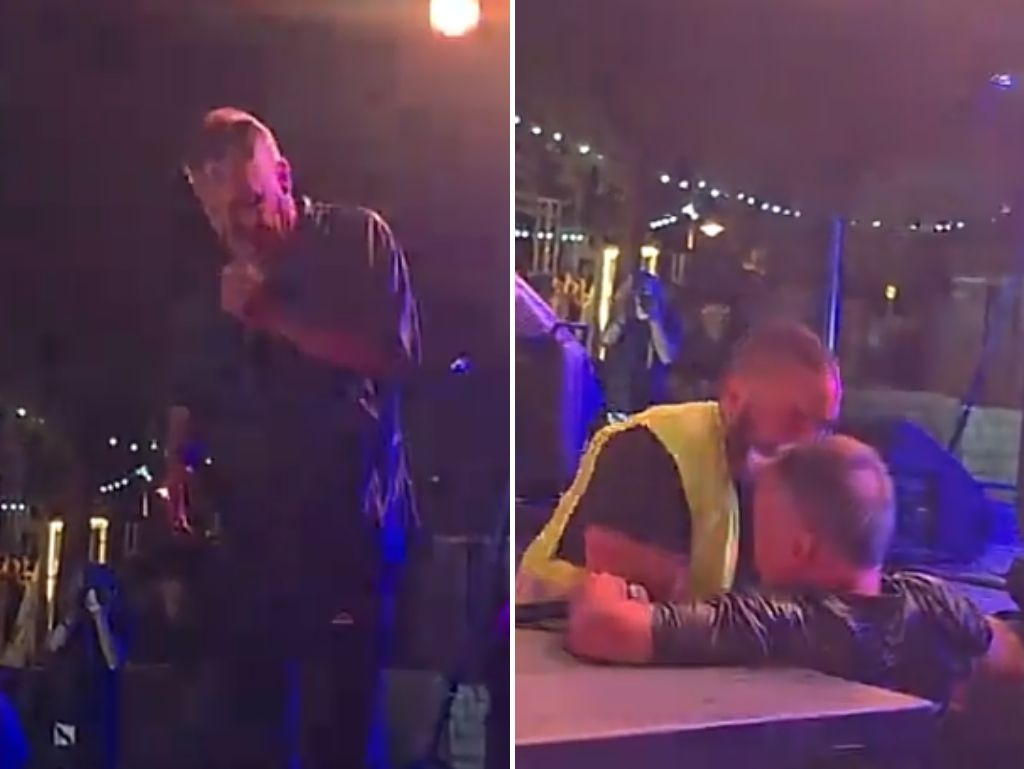 Nele Karajlić pao sa bine na koncertu