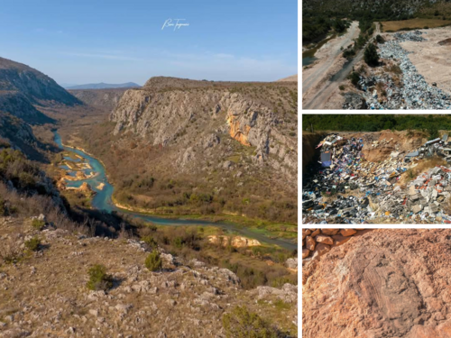 Nelegalna deponija kod Stoca: Ugrožena Bregava i pećina Badanj