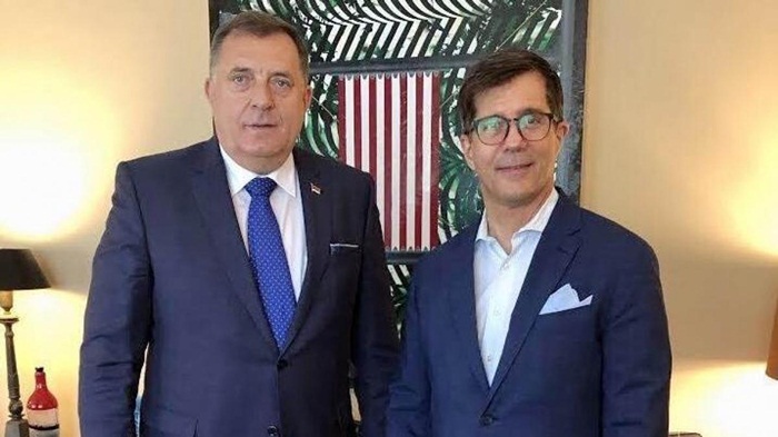 Nelson i Dodik se sastali u Ambasadi SAD-a u Sarajevu