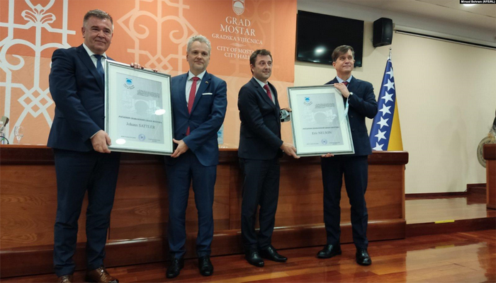 Nelson i Sattler počasni građani Mostara