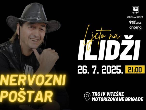 Nervozni poštar nastupa 26. jula na Ilidži