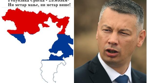 Nešić objavio kartu, pripojio Brčko RS-u