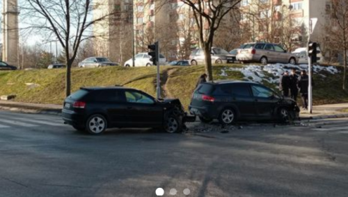 Nesreća na Alipašinom Polju: Sudarila se dva vozila, jedna osoba povrijeđena