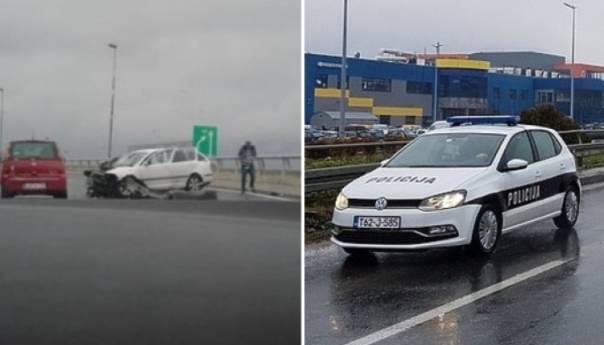 Nesreća na izlazu iz Sarajeva: Vozač udario u zaštitnu ogradu