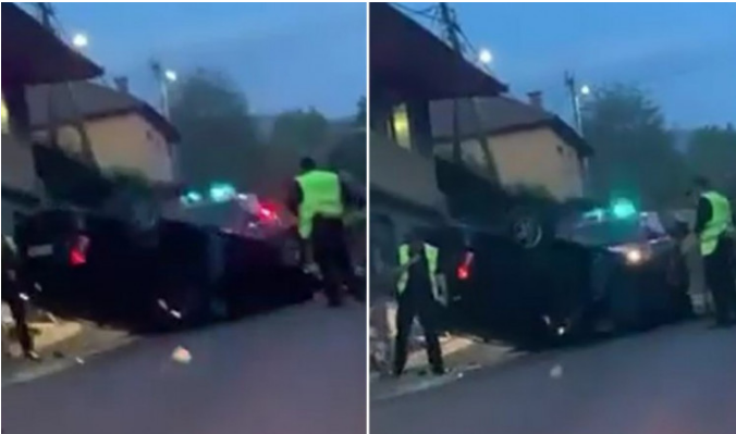 Nesreća na Koševskom Brdu: Auto se prevrnuo, jedna osoba povrijeđena