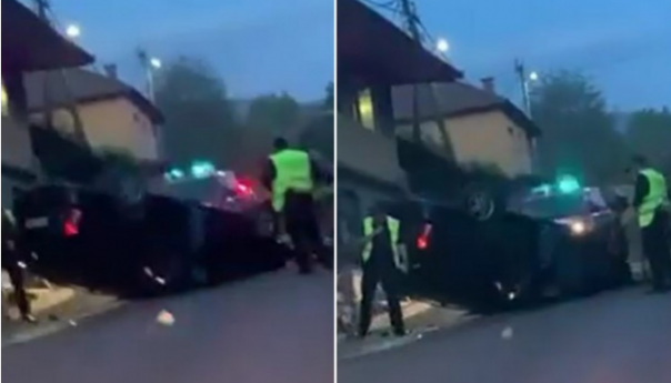 Nesreća na Koševskom Brdu: Auto se prevrnuo, jedna osoba povrijeđena