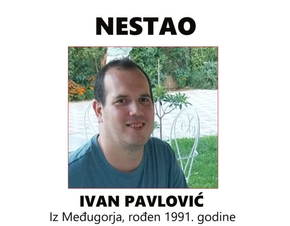 Nestao Ivan Pavlović iz Međugorja