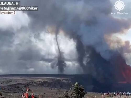 Nestvaran prizor na Havajima: Erupcija vulkana stvorila "volnado"