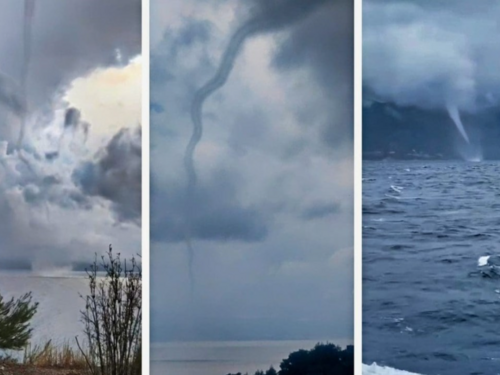 Nevrijeme hara Dalmacijom: Snimljene zastrašujuće pijavice